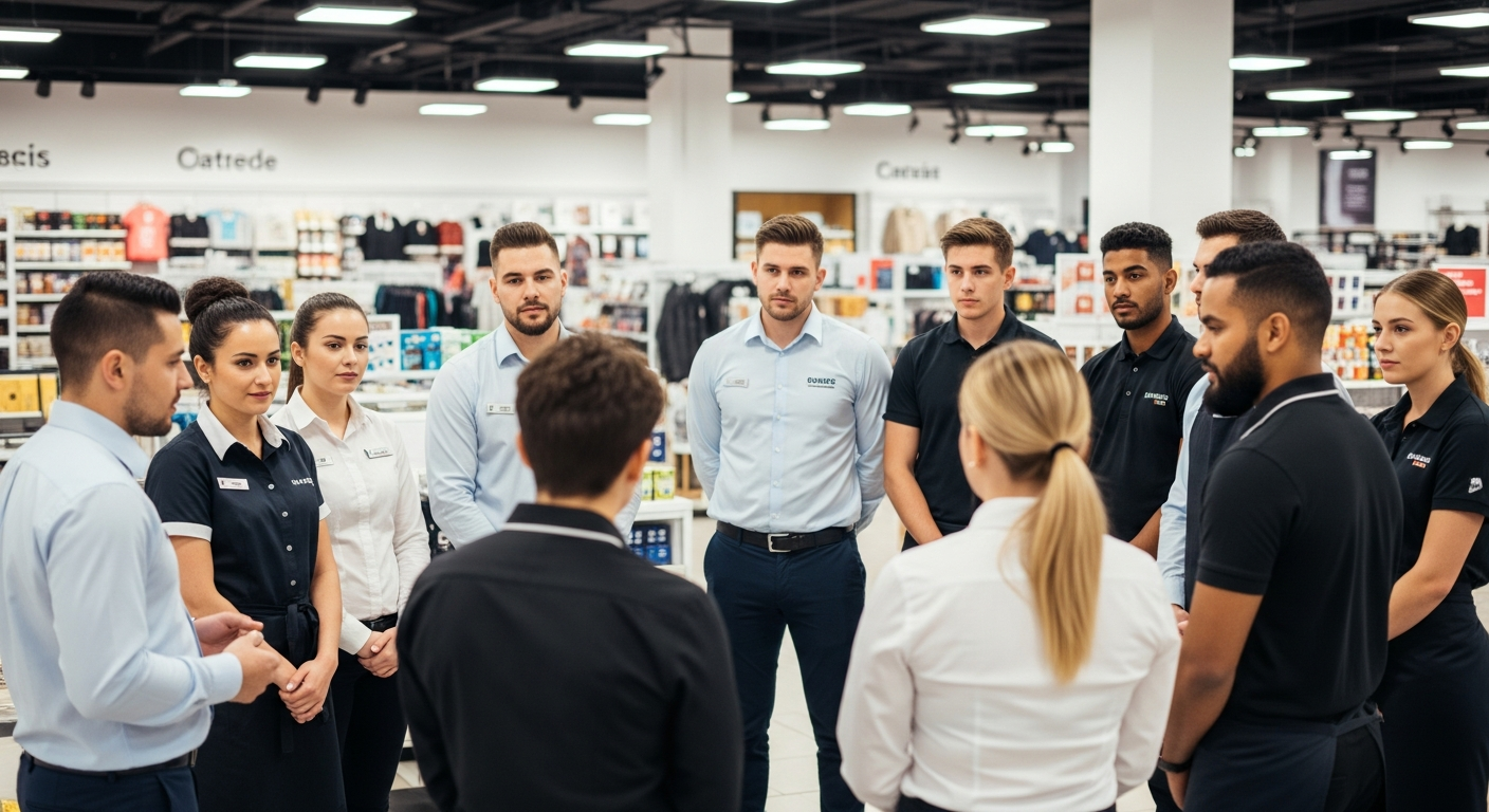 Retail and hospitality team representing point tracking challenges